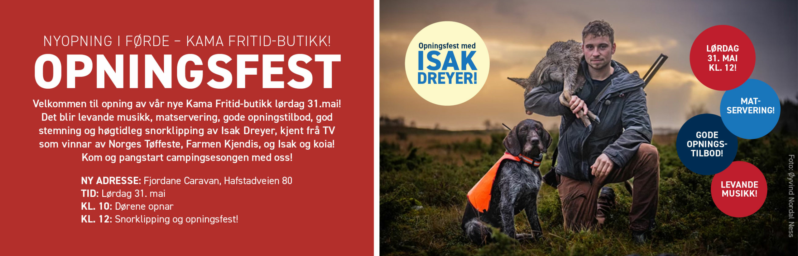 Opningsfest med Isak Dreyer